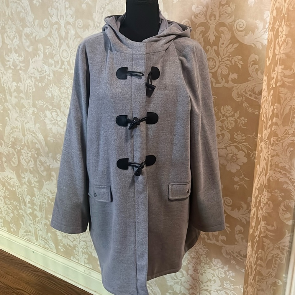 J Jill Women’s NWT Hooded Toggle Coat Size Large